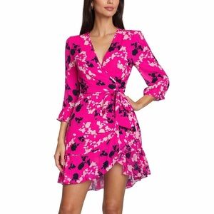Tanya Taylor Silk Wrap Dress